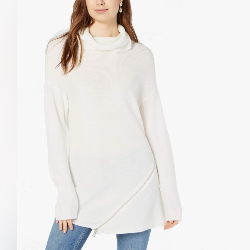 Bar lll: Cowl Neck Long Sweater